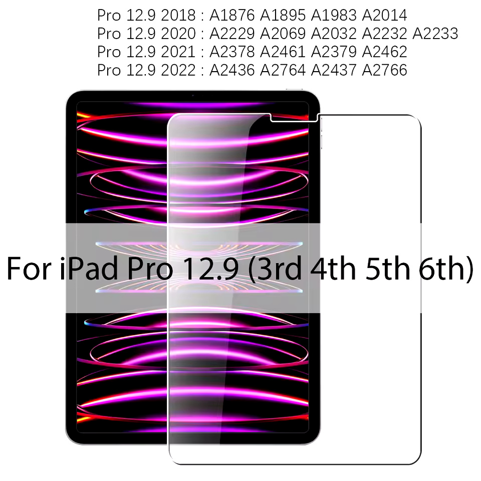 Premium Tempered Glass Screen Protector for iPad Pro, Air & Mini – Fits 10.9", 10.2", 9.7" & More | Ultimate Protection
