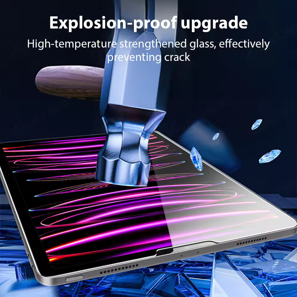 Premium Tempered Glass Screen Protector for iPad Pro, Air & Mini – Fits 10.9", 10.2", 9.7" & More | Ultimate Protection - Image 4
