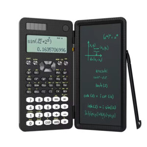 Mini Scientific Calculator with Writing Tablet – Notepad & Memo Pad for Office, School & Exams | 991ES, MS, EX 82MS