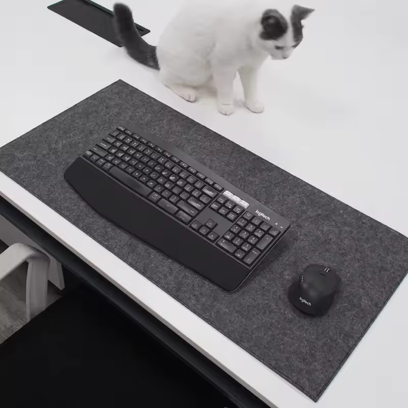 XXL Large Gaming Mouse Pad – Non-Slip Wool Felt Desk Mat for Computer, Keyboard & Laptop | Ultimate Comfort & Style - Image 6